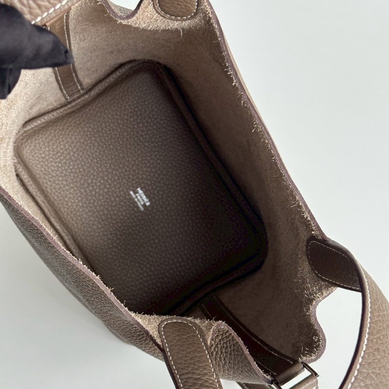 99新🆕 Hermès 愛馬仕 Picotin18 大象灰銀釦-6