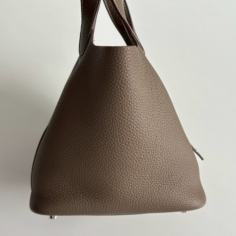 99新🆕 Hermès 愛馬仕 Picotin18 大象灰銀釦-9