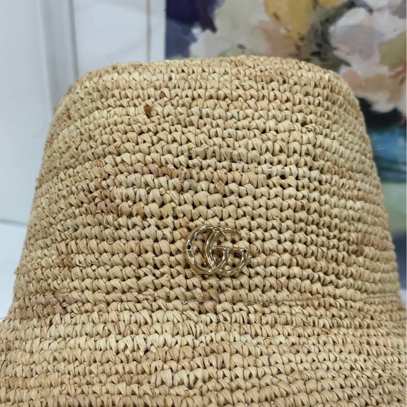 Gucci拉菲草漁夫帽 M碼-1