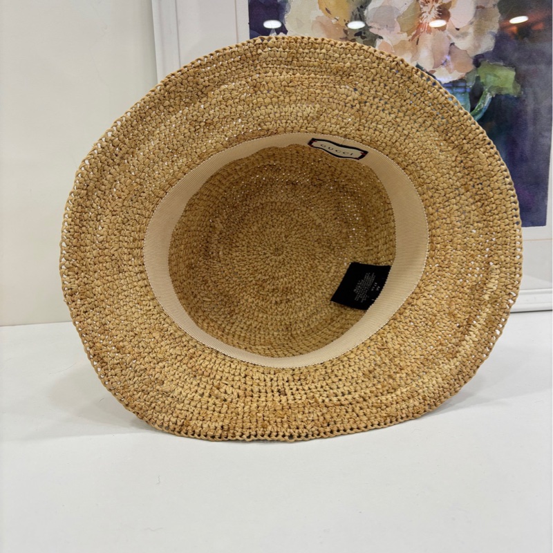 Gucci拉菲草漁夫帽 M碼-2