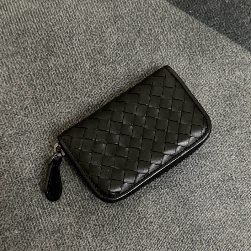 Bv編織拉鍊零錢包-0