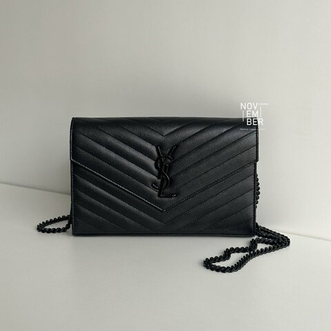 98新🫰🏻 Saint Laurent YSL 聖羅蘭 WOC So Black