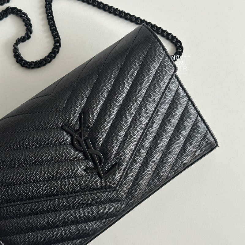 98新🫰🏻 Saint Laurent YSL 聖羅蘭 WOC So Black-3