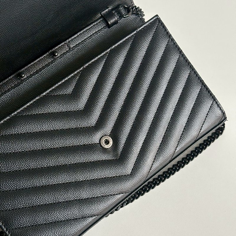 98新🫰🏻 Saint Laurent YSL 聖羅蘭 WOC So Black-6