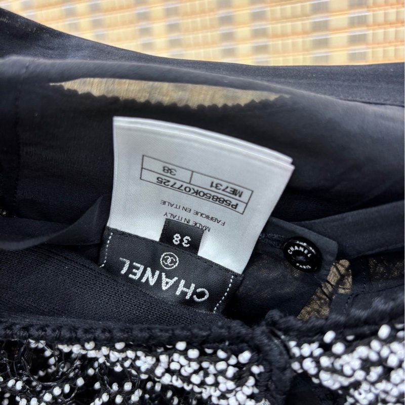 Chanel香奈兒 18s瀑布系列網紗珍珠裙 38碼-2