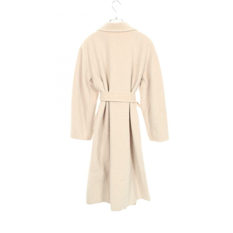 MAX MARA Ticino 羊毛羊絨大衣 其他羊毛大衣 米色 二手 女款-1