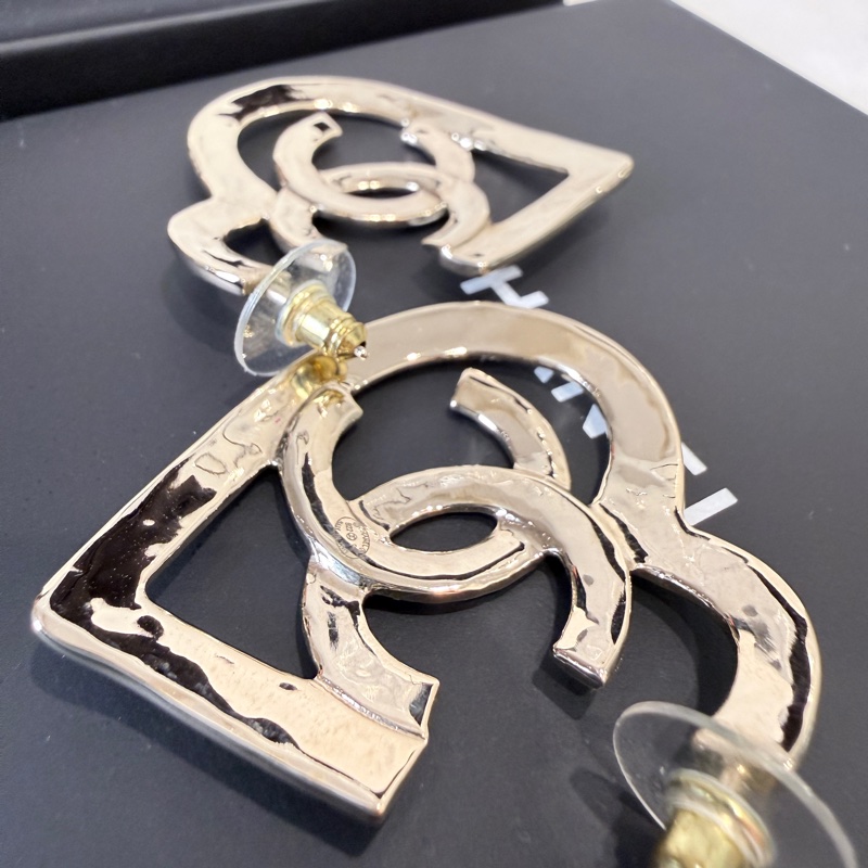 Chanel✨2022愛心耳釘針式耳環-6