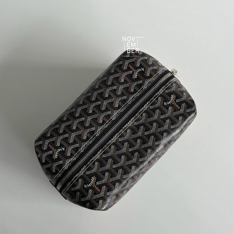 閒置新✨ Goyard 戈雅 Bowling 25 Toiletry Bag 飯盒包 洗漱包 棕色-2