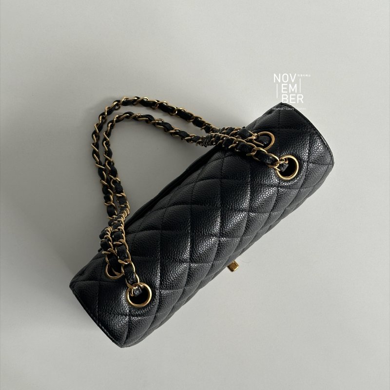 98新🖤 芯片款 Chanel 香奈兒 CF 23 黑色金釦-2