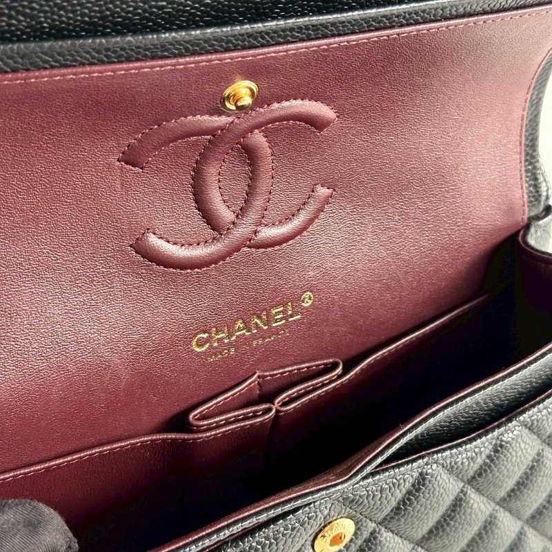 98新🖤 芯片款 Chanel 香奈兒 CF 23 黑色金釦-15