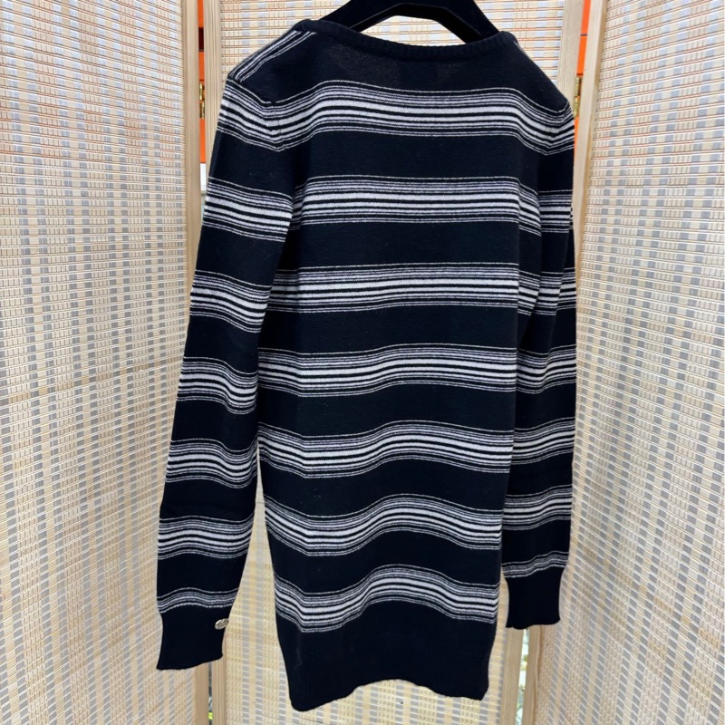 Chanel 香奈兒 黑色條紋針織上衣 36碼-1