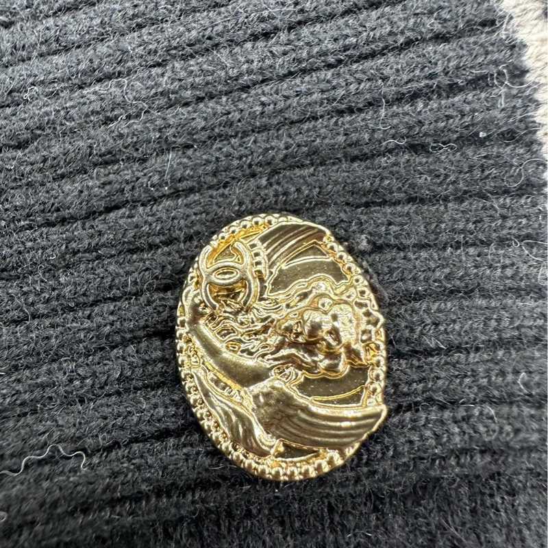 Chanel 香奈兒 黑色條紋針織上衣 36碼-4