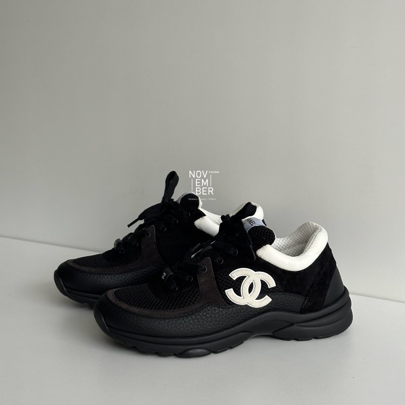 全新全配有購證🙌🏻 Chanel 香奈兒 熊貓運動鞋🐼 黑色 38.5-0