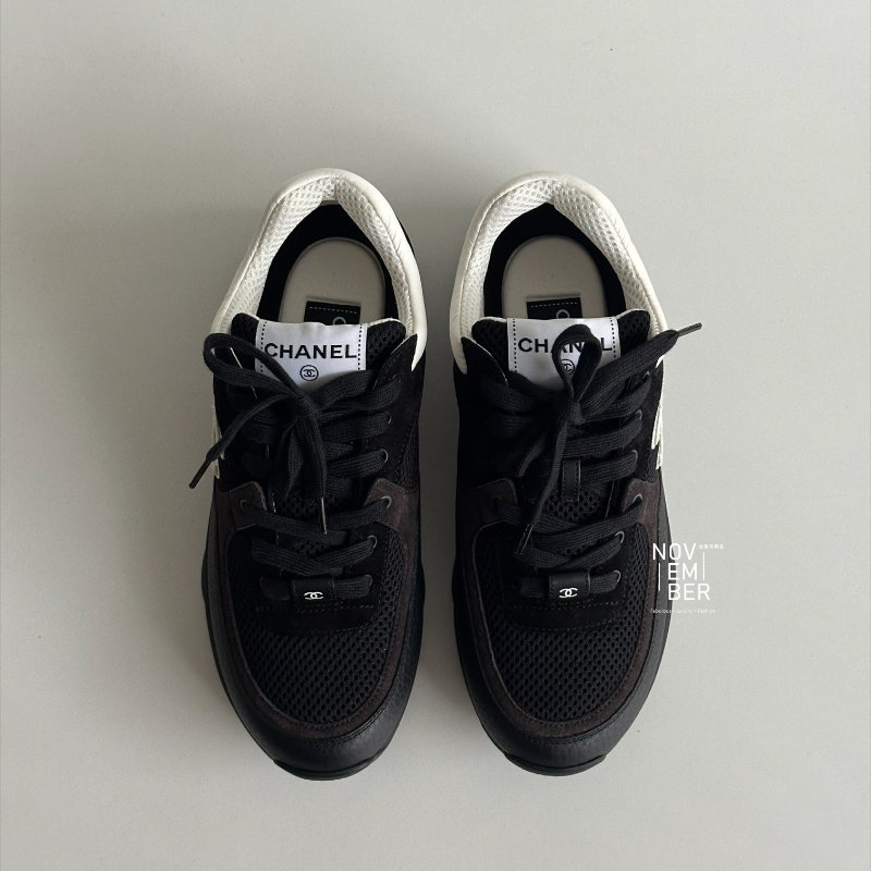 全新全配有購證🙌🏻 Chanel 香奈兒 熊貓運動鞋🐼 黑色 38.5-4