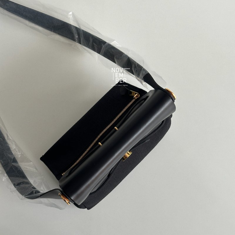 全新全配有購證🙌🏻 Hermès 愛馬仕 Mini Herbag 黑色金釦-3