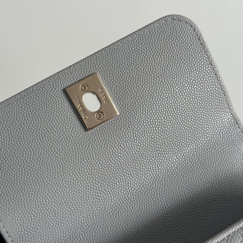 99新🆕 Chanel 香奈兒 Coco Handle Nano 灰色金釦-13