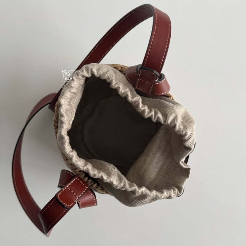 99新🆕 Chloé Woody 竹編束口水桶包-3