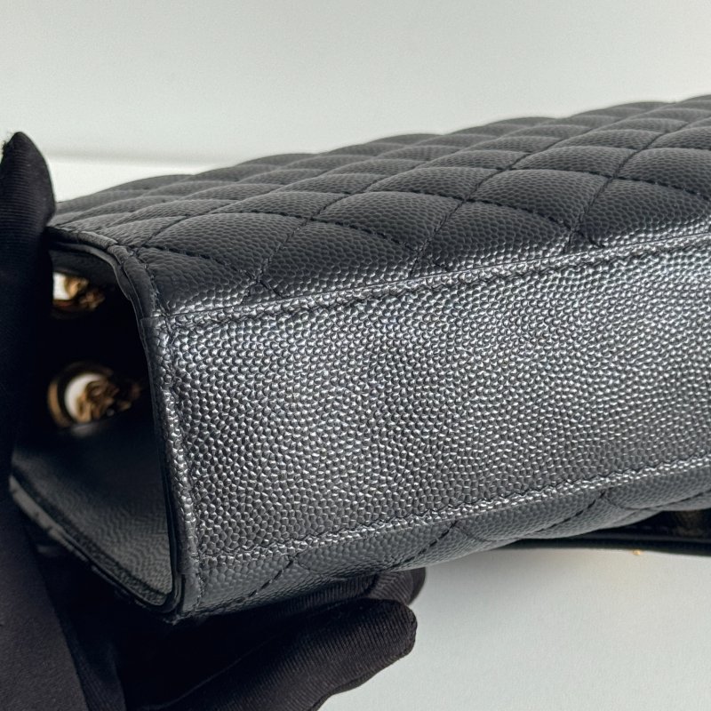 99新🆕 有購證✨ Saint Laurent YSL 聖羅蘭 信封包 黑色金釦 中號-10