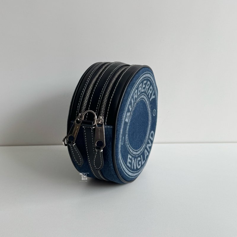 99新🆕 Burberry 牛仔圓餅包-2