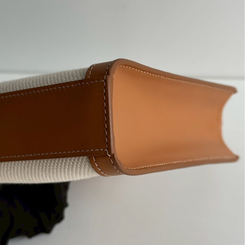 99新🆕 Celine 瑟琳 Mini Cabas Vertical 迷你琴譜包 白棕色-10