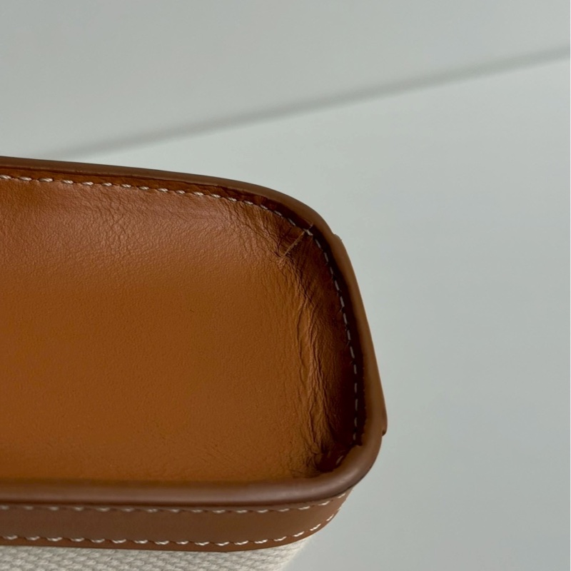 99新🆕 Celine 瑟琳 Mini Cabas Vertical 迷你琴譜包 白棕色-12