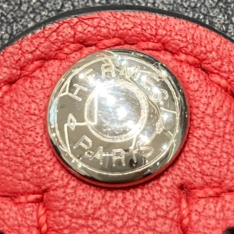 HERMES 愛馬仕 CHIEN 卡夾包 皮革 深藍色 銀釦-14