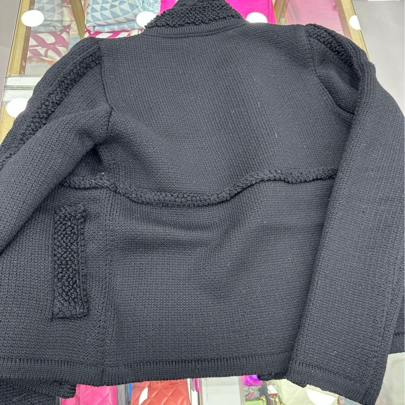 Chanel 香奈兒 黑色毛呢短上衣 外套 34碼-1