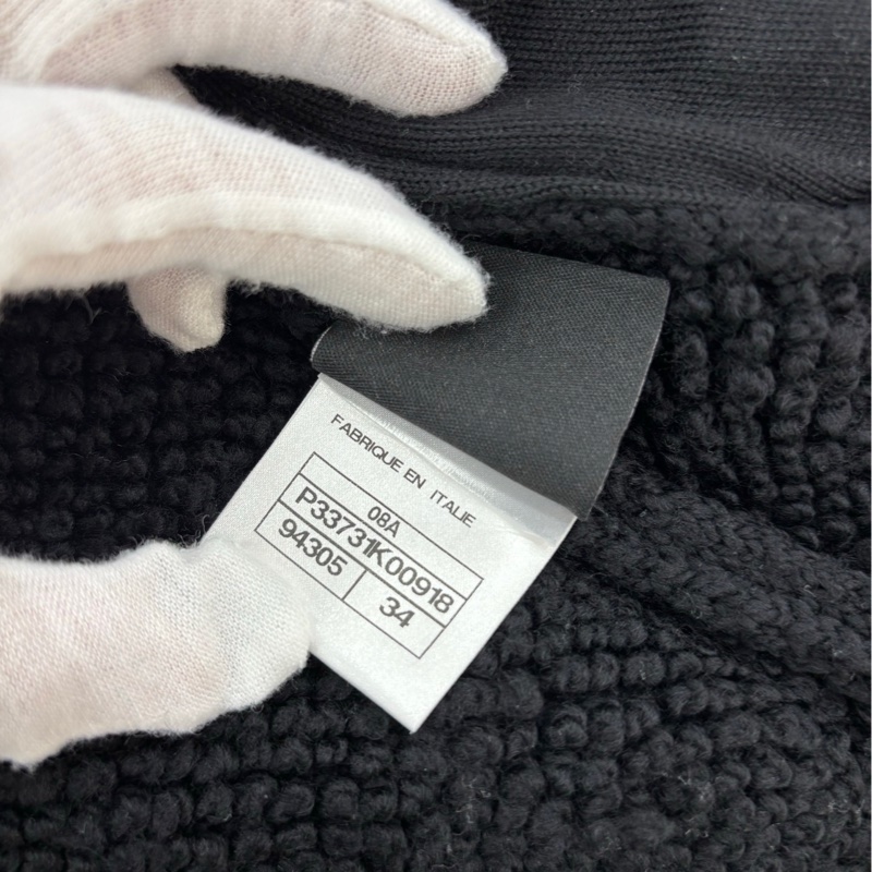 Chanel 香奈兒 黑色毛呢短上衣 外套 34碼-3