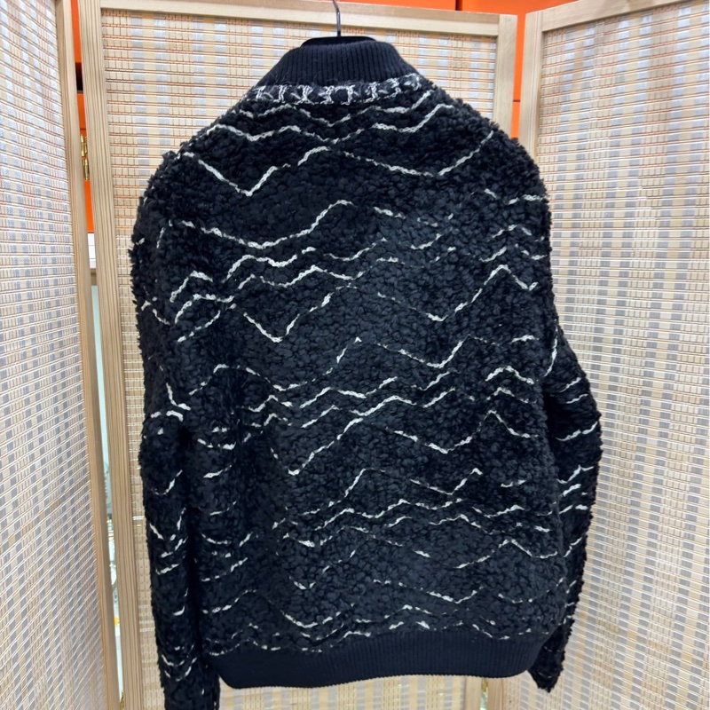 Chanel 香奈兒 黑色羊毛泰迪金絲外套 36碼-1