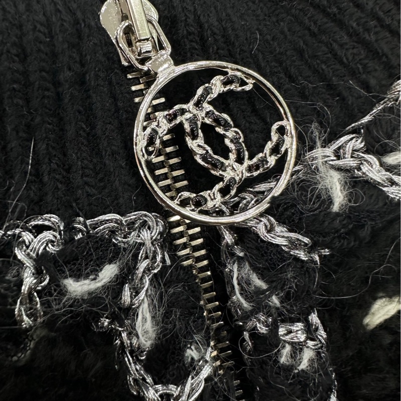 Chanel 香奈兒 黑色羊毛泰迪金絲外套 36碼-4