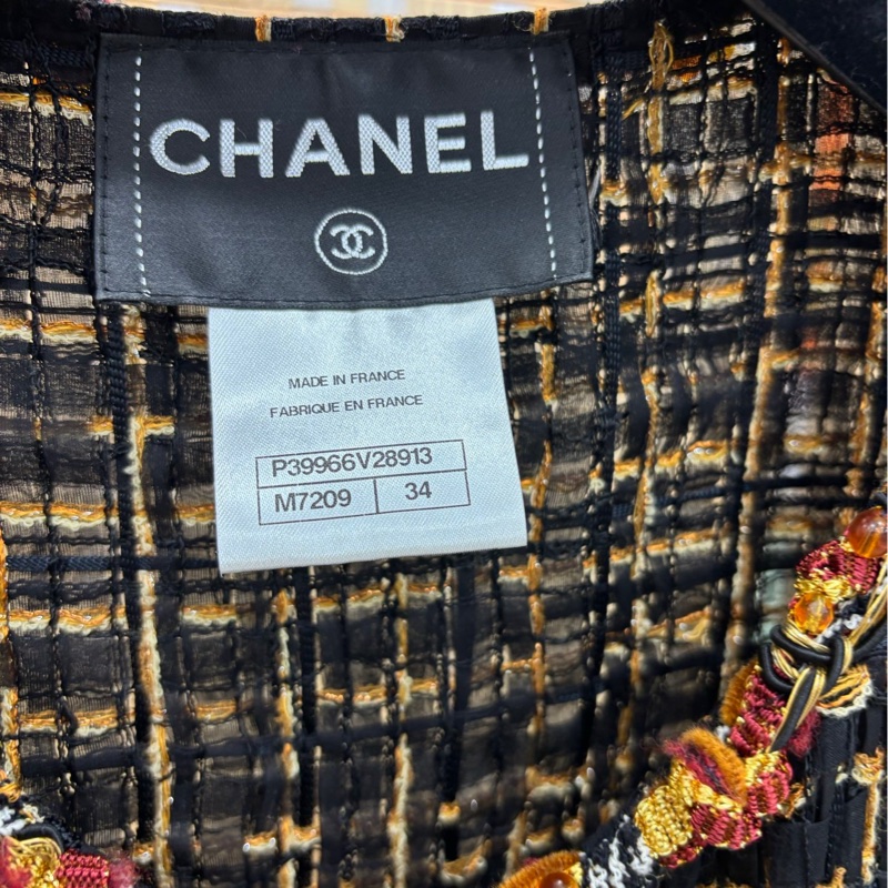 Chanel 2011Resort度假系列秀超薄琉璃花呢外套 34碼-2