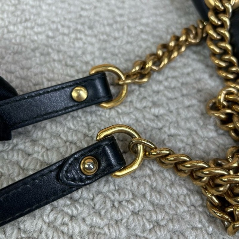 古馳GUCCI馬蒙22單肩斜挎包 古金色的經典雙G標誌 整體飽滿又精緻 出門輕便又百搭-20