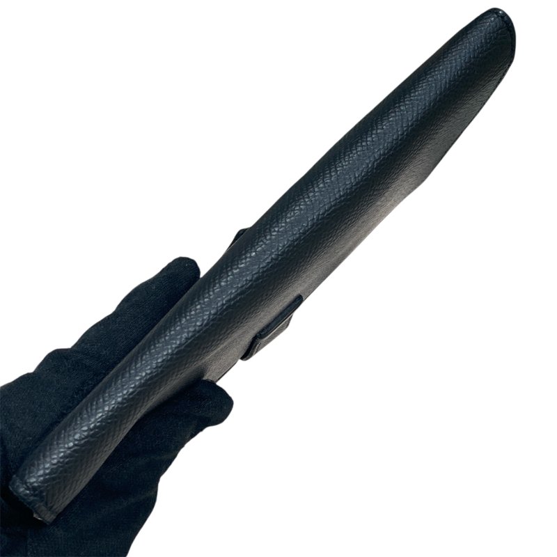 HERMES BEARN H釦長夾 EPSOM / 黑 / 銀扣-2