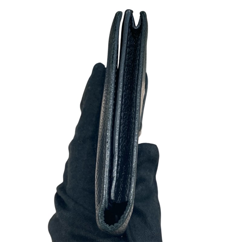 HERMES BEARN H釦長夾 EPSOM / 黑 / 銀扣-5