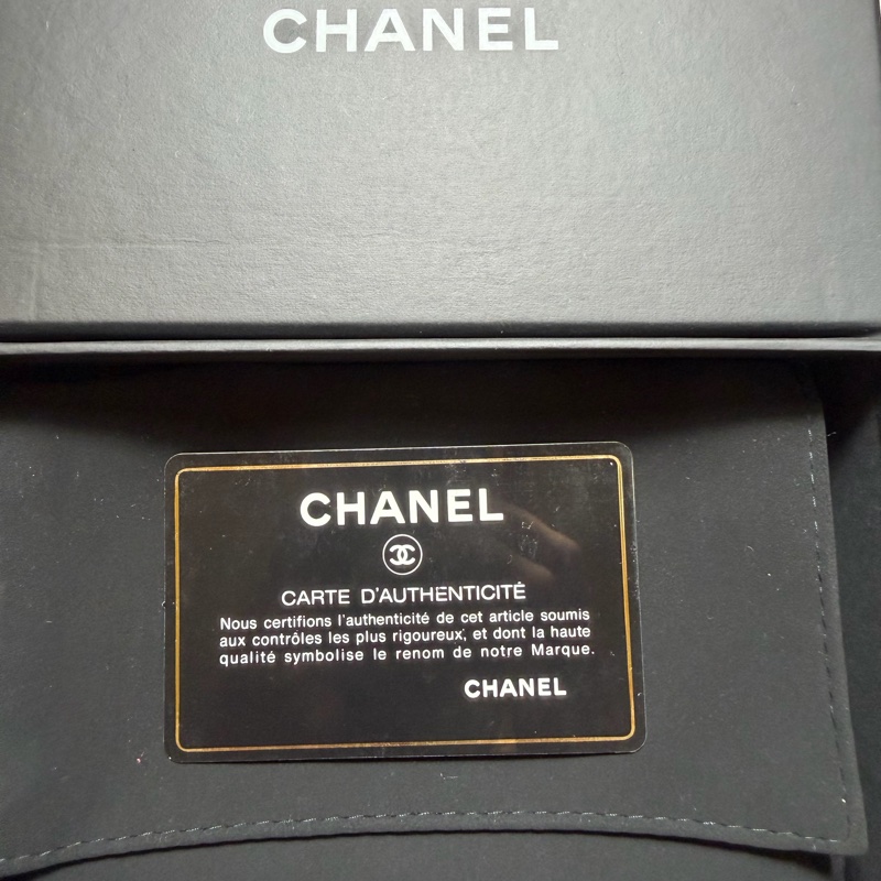 香奈兒 Chanel 三層卡夾 黑金牛皮-22