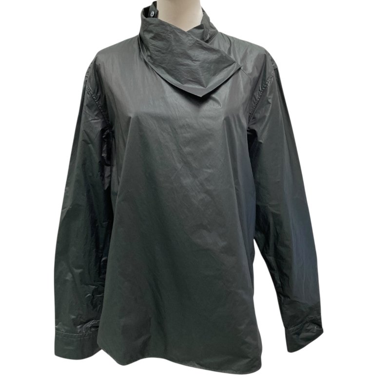 HERMES 愛馬仕 襯衫上衣 尼龍 深綠色-0