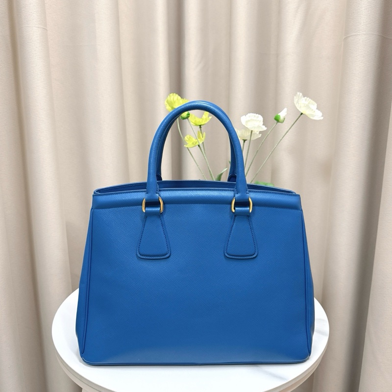 99新 Prada 藍色手提包 尺寸35*24*14cm-1