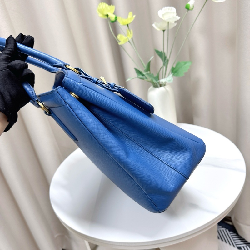 99新 Prada 藍色手提包 尺寸35*24*14cm-2