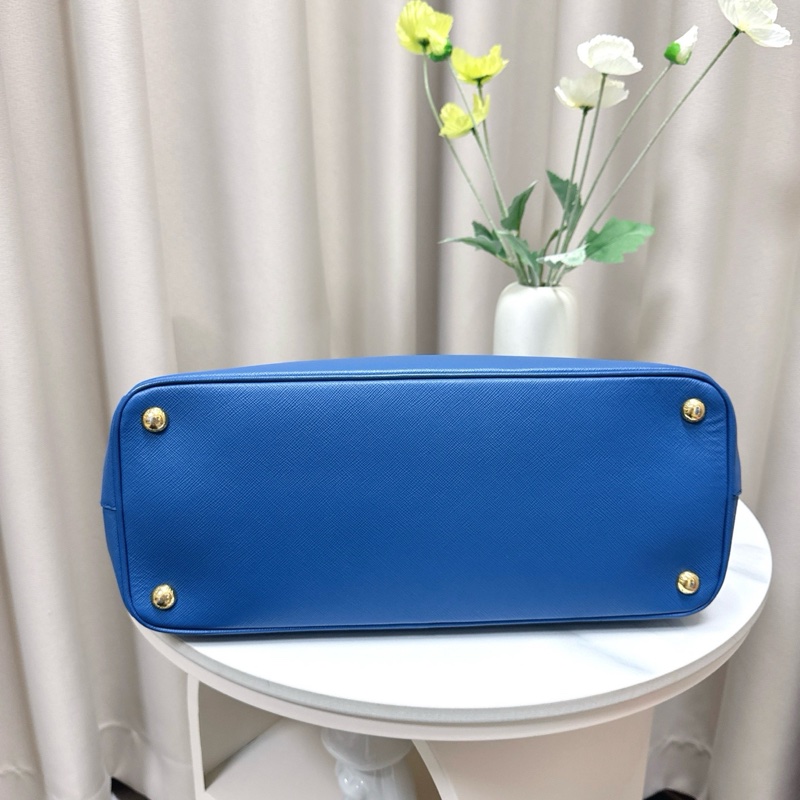 99新 Prada 藍色手提包 尺寸35*24*14cm-4