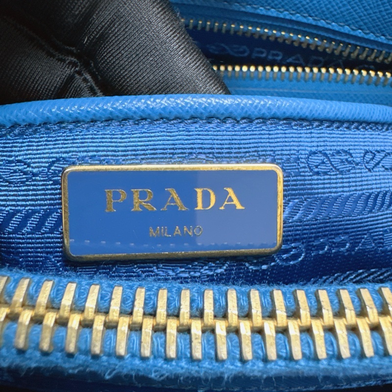 99新 Prada 藍色手提包 尺寸35*24*14cm-7