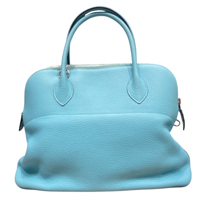 HERMES (愛馬仕) BOLIDE 31 TOGO 牛皮 藍色 銀釦-1