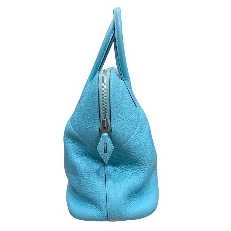 HERMES (愛馬仕) BOLIDE 31 TOGO 牛皮 藍色 銀釦-3