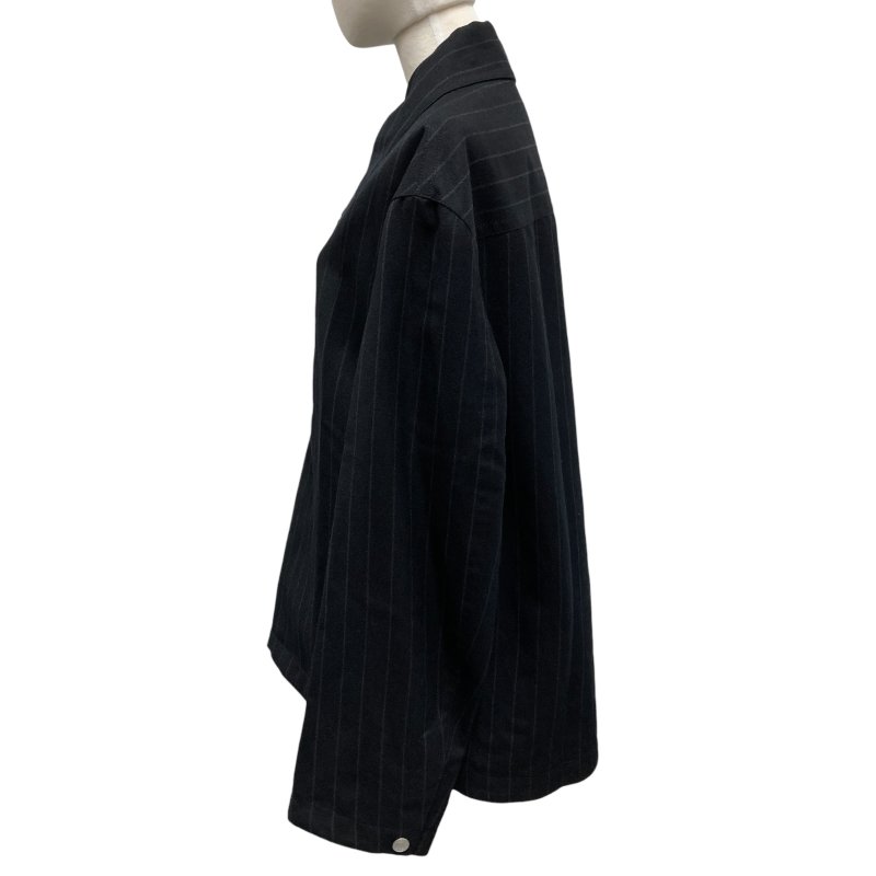 HERMES 愛馬仕 半拉鍊式套頭衫 H562300HD0246 黑色直條紋-2