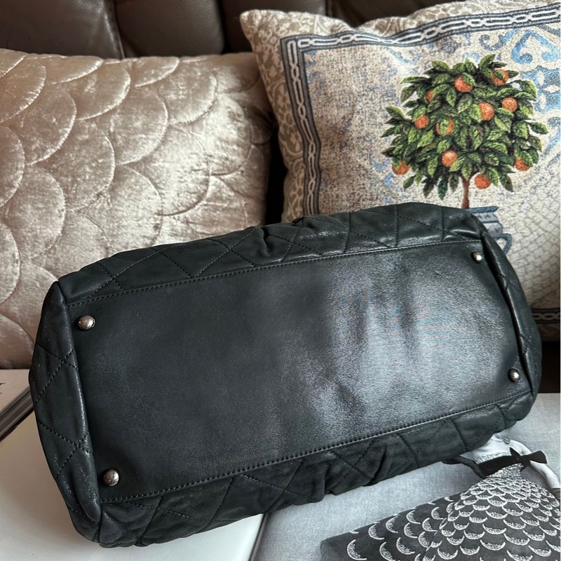 香奈兒包 鏈條包 有專櫃發票 保齡球包 肩背包 腋下包 斜背包 香奈兒 中古包 二手包 Chanel East-West chain shoulder bag with receipt-20