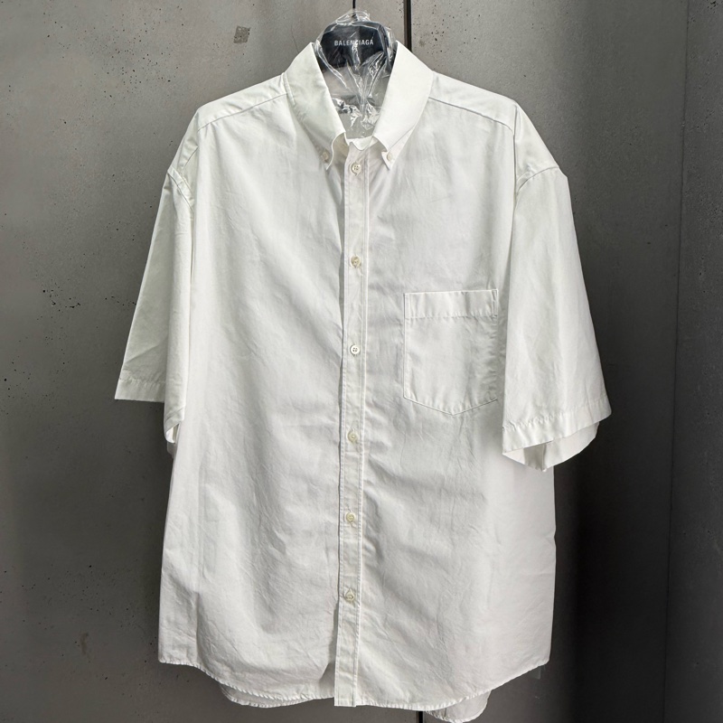 全新Balenciaga白色free短袖襯衫-0