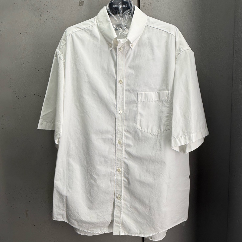 全新Balenciaga白色free短袖襯衫-5