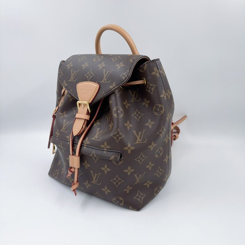 LV原花磁釦束口抽繩簍空吊牌後背包M45501-4