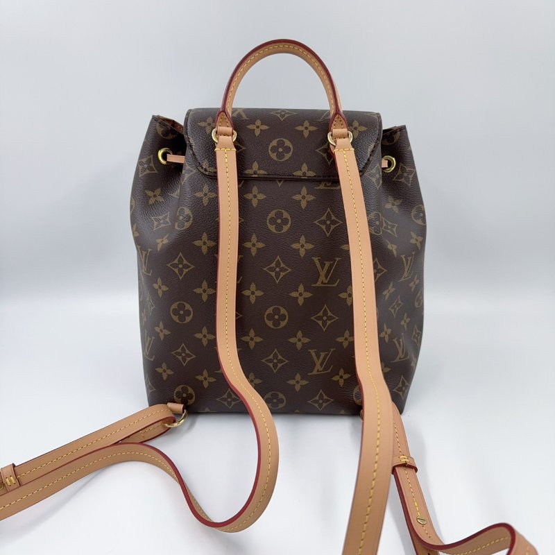 LV原花磁釦束口抽繩簍空吊牌後背包M45501-6