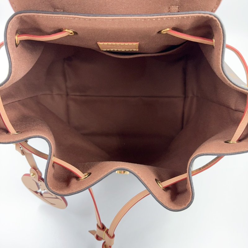 LV原花磁釦束口抽繩簍空吊牌後背包M45501-8