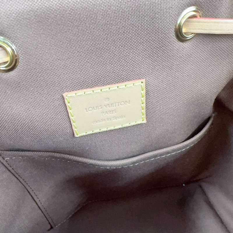 LV原花磁釦束口抽繩簍空吊牌後背包M45501-9